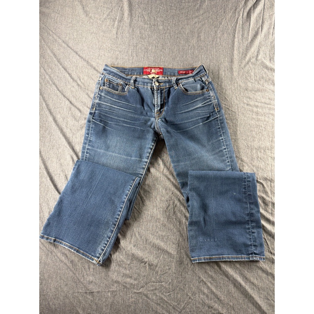 Lucky Brand Sweet N Low Jeans Womens 4/27 Ankle Bootcut Flare Blue Denim